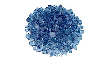 American Fireglass Half Inch Classic Collection | Pacific Blue Fire Glass | 55 Ponds | AFF-PABL12-55