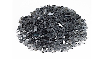 American Fireglass One Fourth Inch Premium Collection | Gray Reflective Fire Glass | 10 Pound Jar | AFF-GRYRF-J