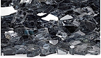 American Fireglass One Fourth Inch Classic Collection | Blue Fire Glass | 10 Pound Jar | AFF-PABL-J