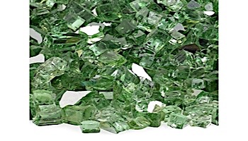 American Fireglass One Fourth Inch Premium Collection | Evergreen Reflective Fire Glass | 10 Pound Jar | AFF-EVGRRF-J