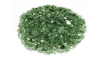 American Fireglass One Fourth Inch Premium Collection | Evergreen Reflective Fire Glass | 10 Pound Jar | AFF-EVGRRF-J