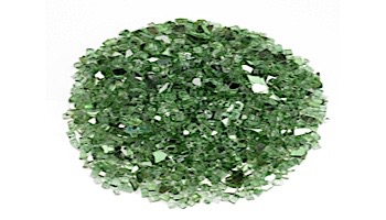 American Fireglass One Fourth Inch Premium Collection | Evergreen Reflective Fire Glass | 10 Pound Jar | AFF-EVGRRF-J