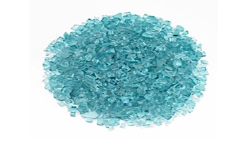 American Fireglass One Fourth Inch Classic Collection | Azuria Fire Glass | 10 Pound Jar | AFF-AZBL-J