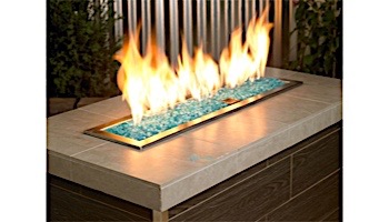 American Fireglass Half Inch Premium Collection | Azuria Reflective Fire Glass | 10 Pound Jar | AFF-AZBLRF12-J