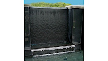 Custom Cascades 3000 Series 12" CurtainFall Style Waterfall | 90 Degree 12" Lip | ABS Gray | Back Inlet | 3000CF90-ABS12XLBI
