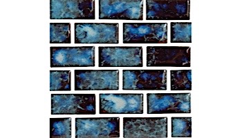 National Pool Tile Meridian Series 1x2 | Electric Blue | MRD-ELECTRIC1X2