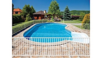 Saftron 2200 Series Pool Fencing | 48" H x 8' W Sections | White | FS-2200-4896-W