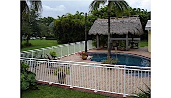 Saftron 2400 Series Pool Fencing | 48"H x 8' W Sections | White | FS-2400-4896-W