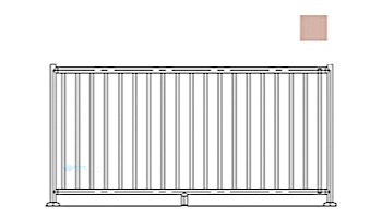 Saftron 2200 Series Pool Fencing | 48" H x 8' W Sections | Taupe | FS-2200-4896-T