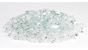 American Fireglass One Fourth Inch Classic Collection | Clear Fire Glass | 10 Pound Jar | AFF-CLR-J