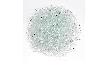American Fireglass One Fourth Inch Classic Collection | Clear Fire Glass | 10 Pound Jar | AFF-CLR-J