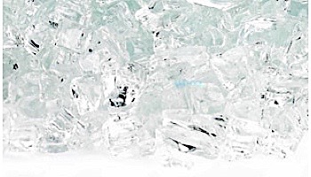 American Fireglass One Fourth Inch Classic Collection | Clear Fire Glass | 10 Pound Jar | AFF-CLR-J