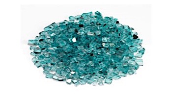 American Fireglass One Fourth Inch Premium Collection | Azuria Reflective Fire Glass | 10 Pound Jar | AFF-AZBLRF-J