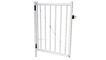 Saftron Self Closing Gate with Standard Latch For 2200 Series Fencing | 48"H x 36"W | Black | FG-2201-4836-BK