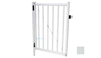 Saftron Self Closing Gate with Standard Latch For 2200 Series Fencing | 48"H x 36"W | Gray | FG-2201-4836-G
