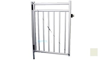 Saftron Self Closing Gate with Standard Latch For 2400 Series Fencing | 48" H x 36" W | White | FG-2401-4836-W