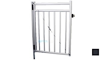 Saftron Self Closing Gate with Standard Latch For 2400 Series Fencing | 48" H x 36" W | White | FG-2401-4836-W