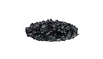 American Fireglass One Fourth Inch Premium Collection | Black Reflective Fire Glass | 10 Pound Jar | AFF-BLKRF-J