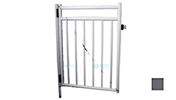 Saftron Self Closing Gate with Standard Latch For 2400 Series Fencing | 48" H x 36" W | White | FG-2401-4836-W