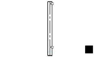 Saftron Core Mounted End Post for 48" 2200 Series Fencing | White | FP-2248-CEP-W