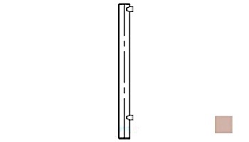 Saftron Core Mounted End Post for 48" 2200 Series Fencing | Taupe | FP-2248-CEP-T