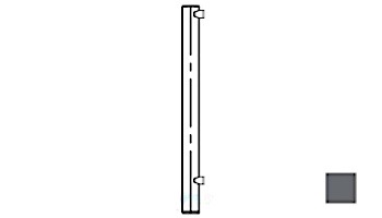 Saftron Core Mounted End Post for 48" 2200 Series Fencing | White | FP-2248-CEP-W