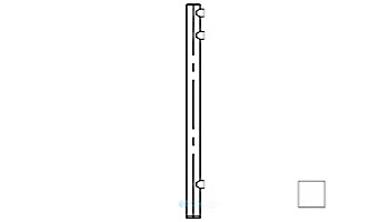 Saftron Core Mounted End Post for 48" 2400 Series Fencing | White | FP-2448-CEP-W