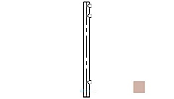 Saftron Core Mounted End Post for 48" 2400 Series Fencing | Taupe | FP-2248-CEP-T