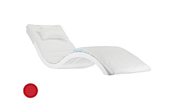 Ledge Lounger Signature Collection Chaise Cushion with Pillow | Premium 1 Color Jockey Red | LL-SG-C-CP-P1-4603