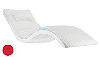 Ledge Lounger Signature Collection Chaise Cushion with Pillow | Standard Color White | LL-SG-C-CP-STD-4634