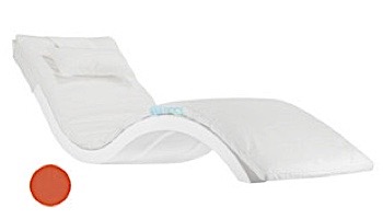 Ledge Lounger Signature Collection Chaise Cushion with Pillow | Standard Color White | LL-SG-C-CP-STD-4634