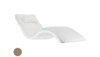 Ledge Lounger Signature Collection Chaise Cushion with Pillow | Standard Color Taupe | LL-SG-C-CP-STD-4648