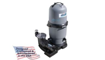 Waterway ClearWater II Above Ground Pool Deluxe Cartridge Filter System | 1HP Pump 100 Sq. Ft. Filter | 3' Twist Lock Cord | FCS100107-3S