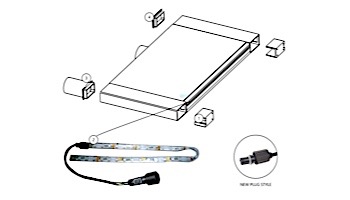 Brilliant Wonders 12" LED Waterfall Light Strip with Connector | 25677-130-950
