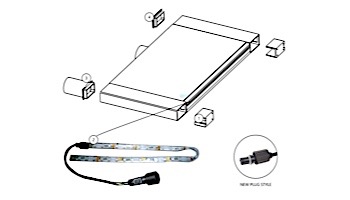 Brilliant Wonders 18" LED Waterfall Light Strip with Connector | 25677-180-950