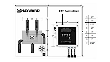 Hayward CAT 4000 Remote Automated Controller with WiFi Transceiver | W3CAT4000WIFI