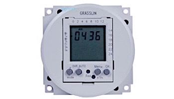 Intermatic Grasslin FM1D20 1-Channel Panel Mount Electronic Time Switch | Mounting Surface | SPDT 16 A, 24 VDC 50/60 HZ | FM1D20-24U