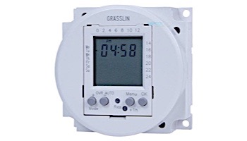 Intermatic Grasslin FM1D20 1-Channel Panel Mount Electronic Time Switch | Mounting Surface | SPDT 16 A, 24 VDC 50/60 HZ | FM1D20-24U FM1D20-LV-U