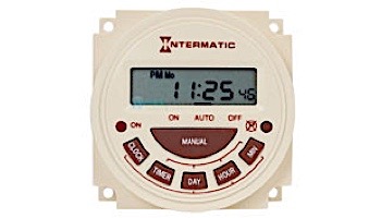 Intermatic PB300 Series 7-Day Electronic Panel Mount Timer | SPST 120V | PB373E