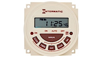 Intermatic PB300 Series 7-Day Electronic Panel Mount Timer | SPST 120V | PB373E