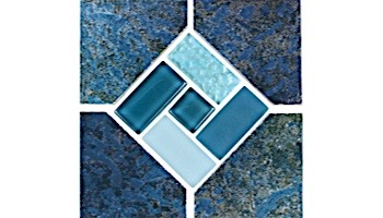 National Pool Tile Trident 6x6 Deco | Turquiose | TRD-TORTOISE DECO