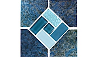 National Pool Tile Trident 6x6 Deco | Turquiose | TRD-TORTOISE DECO