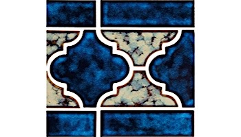 National Pool Tile Lantern Border Series | Ocean Blue | LAN-OCEAN