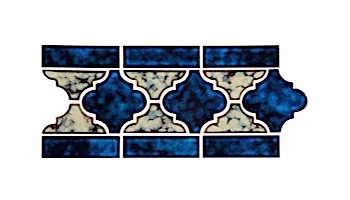 National Pool Tile Lantern Border Series | Royal Blue | LAN-ROYAL