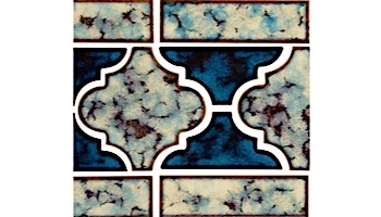 National Pool Tile Lantern Border Series | Royal Blue | LAN-ROYAL