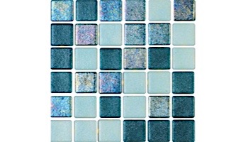 National Pool Tile Tribeca 1x1 Glass Tile | Dark Marine Non Skid | TRI-DKMARINE-NS