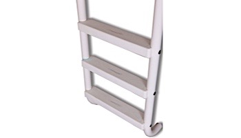 Saftron Triton Series 3-Step Deck Mounted Ladder | .25" Thickness 1.90" OD | 24"W x 60"H | White | PTL-224-3S-W