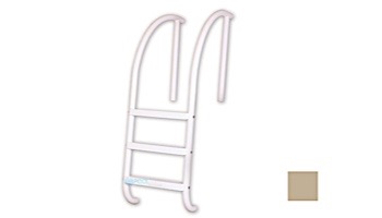 Saftron Triton Series 3-Step Deck Mounted Ladder | .25" Thickness 1.90" OD | 24"W x 60"H | Taupe | PTL-224-3S-T