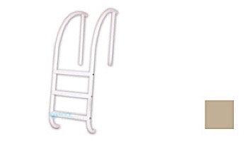 Saftron Triton Series 3-Step Deck Mounted Ladder | .25" Thickness 1.90" OD | 24"W x 60"H | White | PTL-224-3S-W