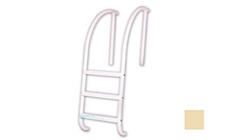 Saftron Triton Series 3-Step Deck Mounted Ladder | .25" Thickness 1.90" OD | 24"W x 60"H | Beige | PTL-224-3S-B